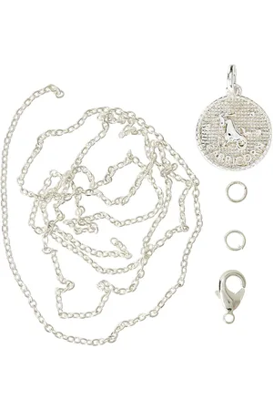 me&my BOX Zodiac Coin Pendant And Chain Set, Capricorn Silver