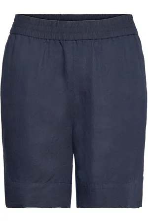 GANT Linen Viscose Pull-On Shorts Navy