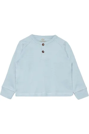 Copenhagen Colors Rib Jersey T-Shirt W. Ls Blue