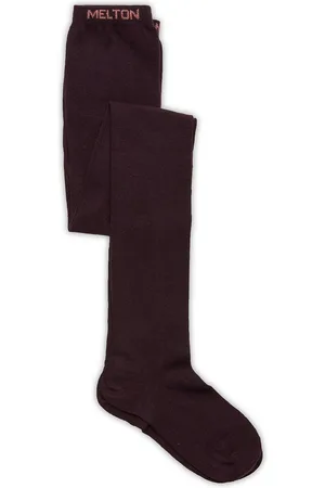 Melton Cotton Socks - Anti-Slip Purple
