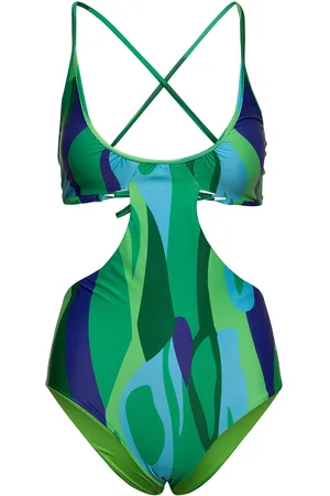 Hosbjerg Ginny Cross Back Swimsuit Patterned