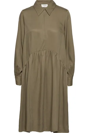 Norr Aria Dress Khaki