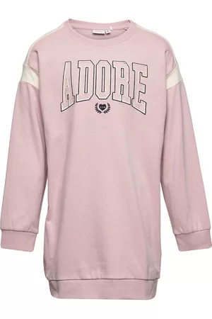 NAME IT Tunikaer - Nkfkessi Ls Light Sweat Tunic Bru Pink