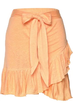 Ella&il Juliette Linen Skirt Orange