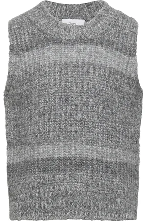 Grunt Sigrid Vest Knit Grey