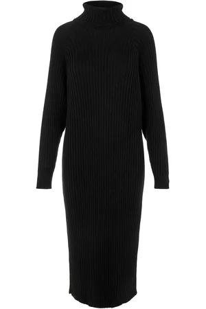 Y.A.S Mavi Knit Midi Rollneck Dress S. Noos Black