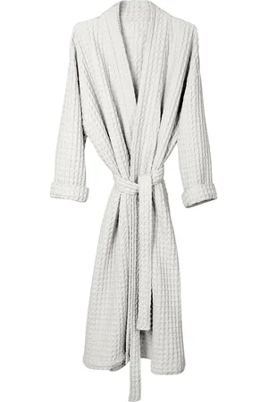 The Organic Company Big Waffle Bathrobe White