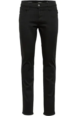 Replay Anbass Trousers Slim Hyperflex Colour Xlite Black