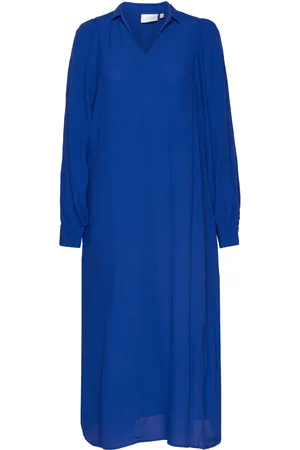Coster Copenhagen Dress With Wide Sleeves Blue