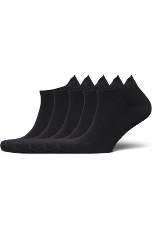 ZEBDIA Unisex 5-Pack Running Socks Black