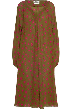 Mads Norgaard Bumpy Flower Bellini Dress Brown