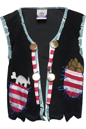 Martinex Pirate Vest, Pirate Red Stripe Patterned