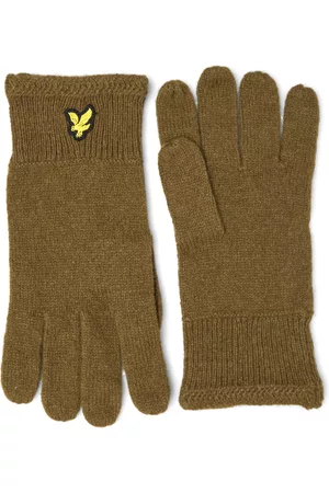 Lyle & Scott Mænd Handsker - Racked Rib Gloves Green