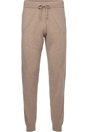 Davida Cashmere Man Pants Pockets Beige
