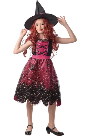 Joker Costume Dress Pink Witch Patterned