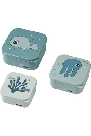 Done by Deer Snack Box Set 3 Pcs Sea Friends Blue D By Deer Blue