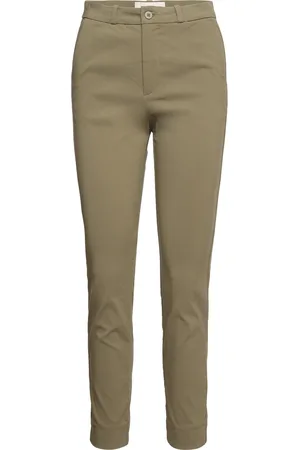 Freequent Pants From Freequent In A Soft And Stretchy Material. The Pants Have A Simple Si Khaki