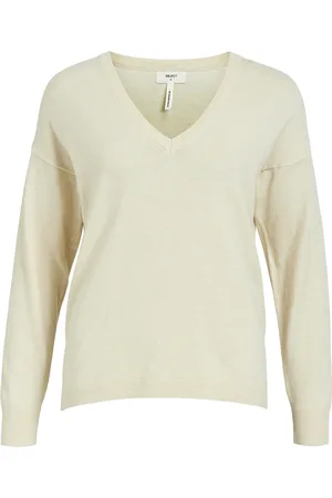 Object Objthess L/S V-Neck Knit Pullover Noos Pink