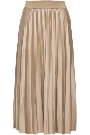 VILA Vinitban Midi Skirt - Noos Beige