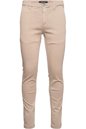 Replay Zeumar Trousers Slim Hyperchino Color Xlite Beige
