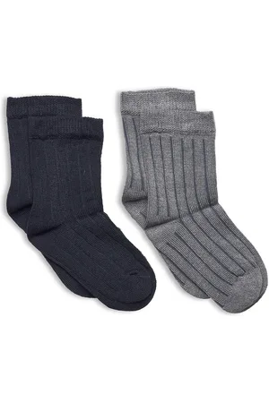 Minymo Ankle Sock - Rib Blue