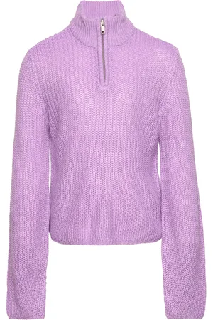 ONLY Kogbella Nicoya L/S Zip Pullover Bo Knt Purple