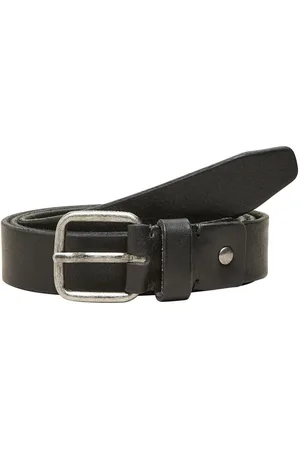 SELECTED Slhhenry Leather Belt Noos Black