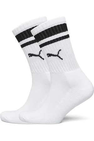 PUMA Unisex Heritage Crew Sock 2P White