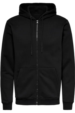 Only & Sons Onsceres Zip Thr. Hoodie Sweat Noos Black