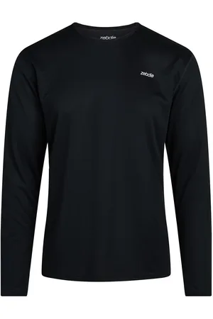 ZEBDIA Men L/S Sports Tee Black