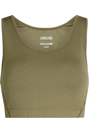 ZEBDIA Sports Bra Green