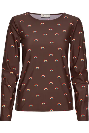 Modstrom Pernillemd Print Ls Top Brown