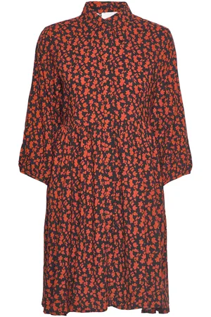 SELECTED Slfleia 3/4 Short Shirt Dress B Patterned