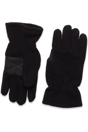 Lindex Glove Fleece Palm Grip Recycle Black