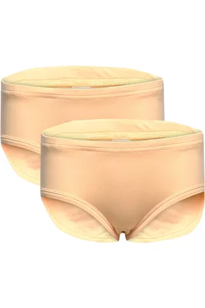 Green Cotton Kvinder Hipsters - Hipster Girl 2-Pack Yellow