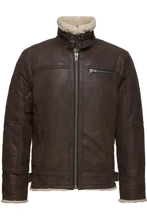 Jofama Axel Classic Pile Suede Jacket Brown