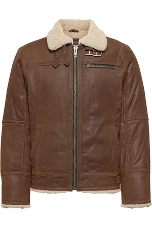 Jofama Axel Classic Pile Suede Jacket Brown