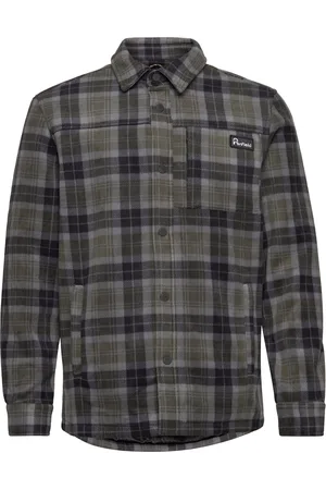 Penfield Checked Polar Fleece Jacket Patterned