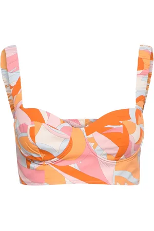 MANGO Printed Crop Top Patterned