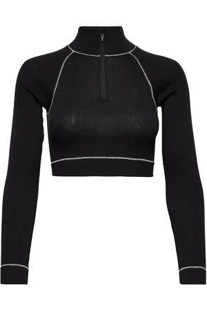 BARBARA KRISTOFFERSEN BY ROSEMUNDE Short Turtle Zip T-Shirt Black
