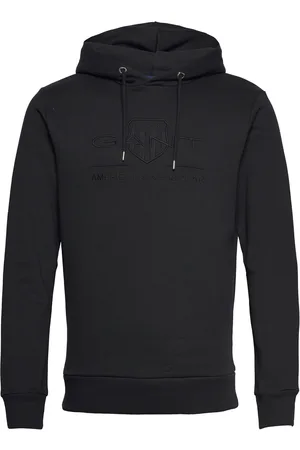 GANT Reg Tonal Shield Hoodie Black
