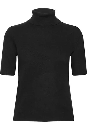 Davida Cashmere Turtleneck T-Shirt Black