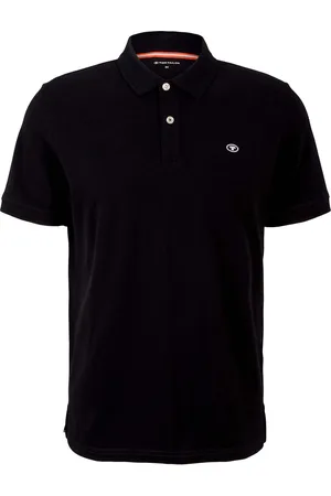 TOM TAILOR Basic Polo With Contrast Black