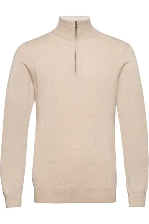 Davida Cashmere Man Half Zip Cream