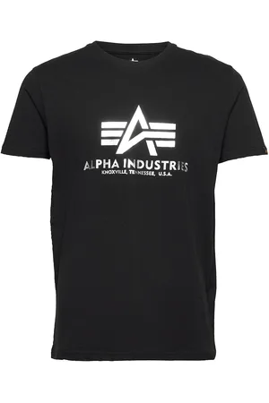 Alpha Industries Basic T-Shirt Foil Print Black