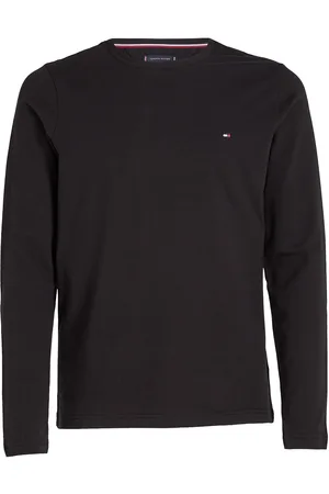 Tommy Hilfiger Stretch Slim Fit Long Sleeve Tee Black