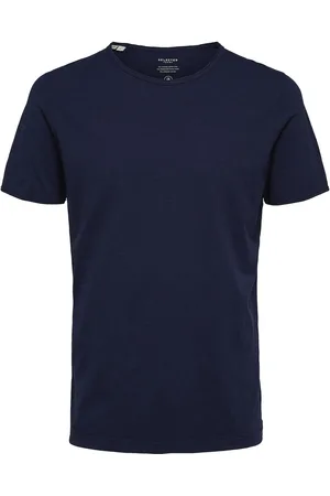 SELECTED Slhmorgan Ss O-Neck Tee Noos Navy