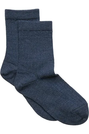 mp Denmark Wool Rib Socks Blue