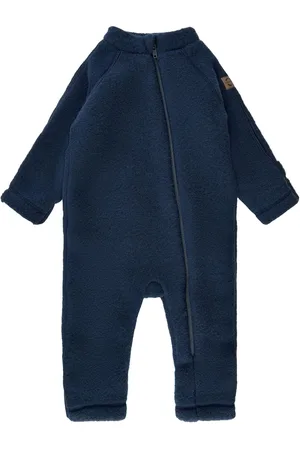 Mikk-Line Wool Baby Suit Navy