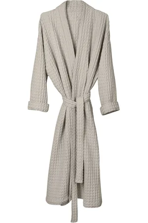 The Organic Company Big Waffle Bathrobe Grey